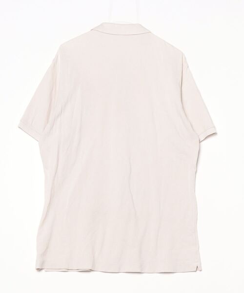 「SCYE BASICS」 ワンポイント半袖ポロシャツ 40 ベージュ メンズ_画像2