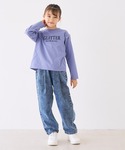 tシャツ キッズ 肩ボタンあき長袖Tシャツ キ...の詳細画像1