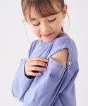 tシャツ キッズ 肩ボタンあき長袖Tシャツ キ...の詳細画像2