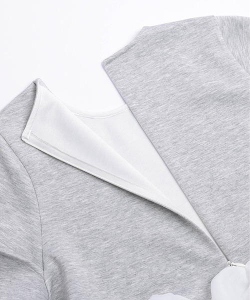 「SUGAR BISKET」 「La-gemme」半袖カットソー フリー グレー レディース_画像7