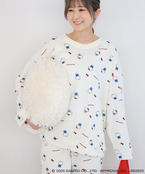 sanrio（サンリオ） パジャマ ルームウェア ハローキティワッフル