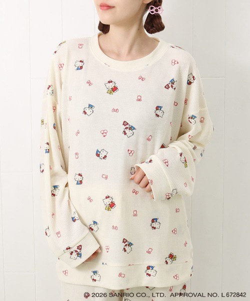 sanrio（サンリオ） パジャマ ルームウェア ハローキティワッフル