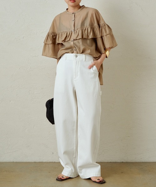 「LOUNGEDRESS」 半袖ブラウス FREE ブラック レディース_画像2