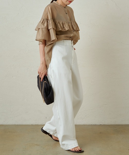 「LOUNGEDRESS」 半袖ブラウス FREE ブラック レディース_画像6