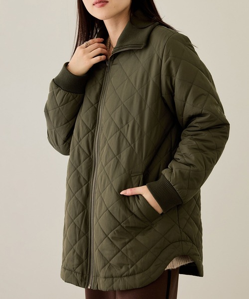 NAVY ブルゾン アウター グラムス キルトスタンドブルゾン「軽量 裏地