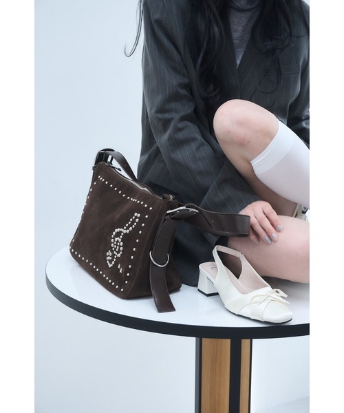 Smyeon アソートスタッズショルダーバッグ Assortment studded shoulder bag/アソートスタッズショルダーバッグ