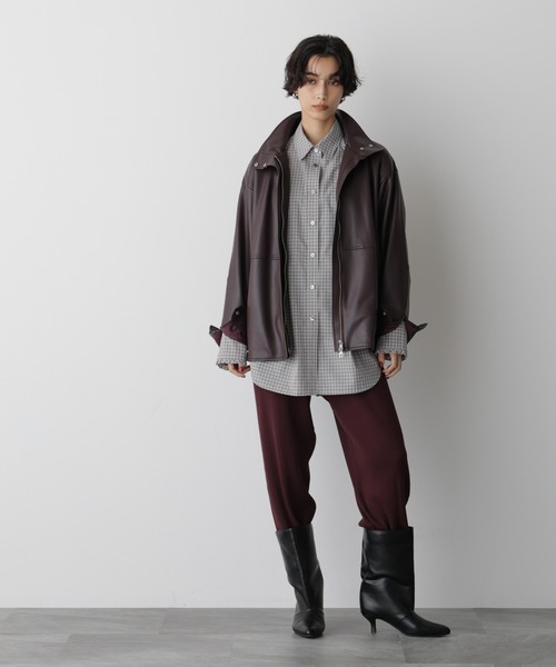 NANO universe（ナノ・ユニバース） パンツ 「STEVELOUR」裾リブニット