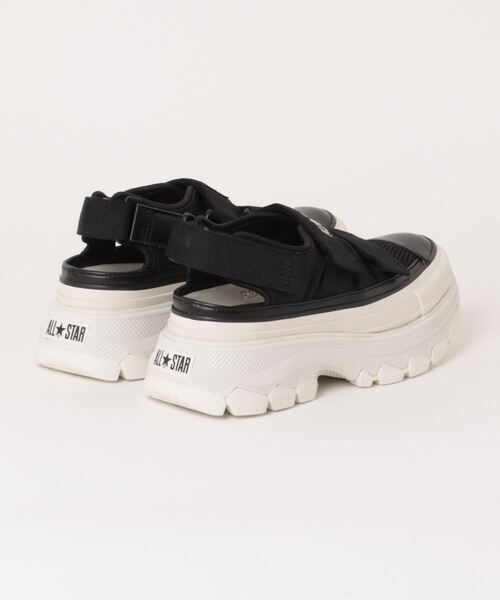 「CONVERSE」 フラットサンダル 25.0cm ブラック×ブラック レディース_画像2