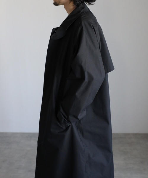 「CREARE -LINO-」 ステンカラーコート L ブラック メンズ_画像4