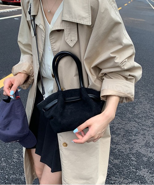 はなさん　専用 Chiina ハンドバッグ Chiina / スエード長 がま口ハンドバッグ