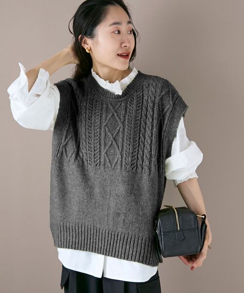 le.coeur blanc（ルクールブラン） ベスト ジレ 「WEB限定アイテム