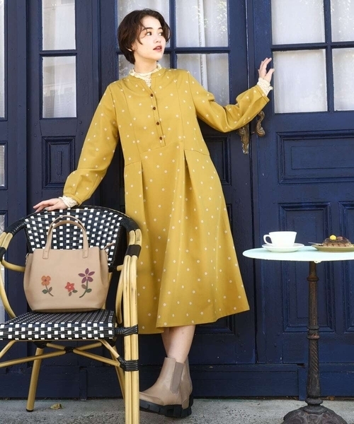 Jocomomola（ホコモモラ） tシャツ ベアスムース ハイネックレース