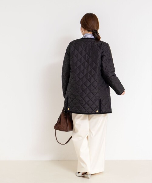 美品 Traditional Weatherwear ノーカラーブルゾン 黒 L NOLLEY'S（ノーリーズ） ブルゾン アウター 「Traditional WeatherWear