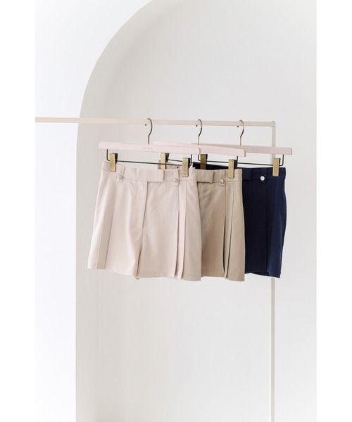 Carette Belted Twill Shorts herlipto herliptoハーリップトゥFront