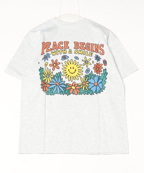 tシャツ BIG WAVE ピース＆スマイル プリントTシャツ メンズ レディース | PR01. | 02
