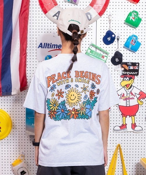 tシャツ BIG WAVE ピース＆スマイル プリントTシャツ メンズ レディース | PR01. | 08