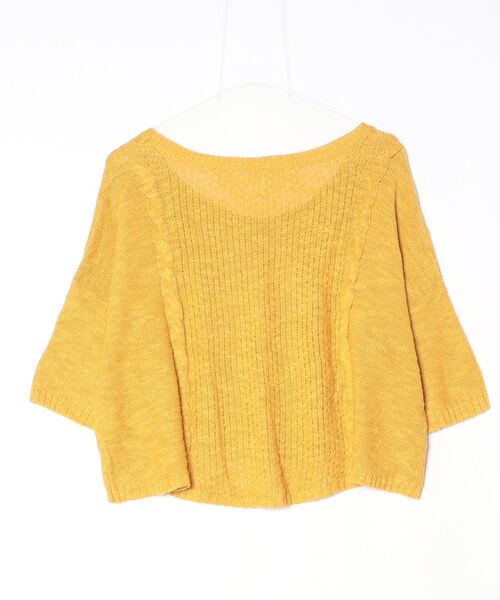 「chambre de charme」 7分袖ニット - オレンジ レディース_画像2