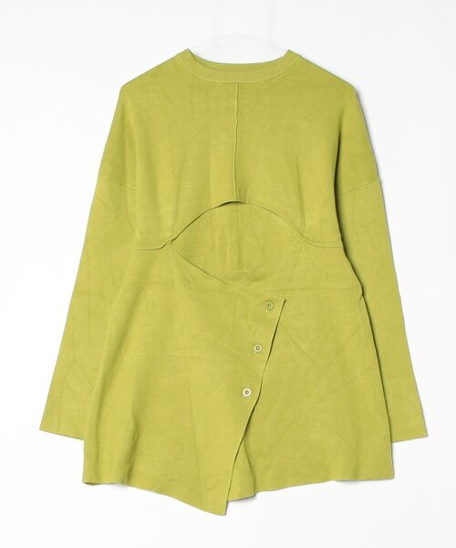 UN3D. アンスリード ニット セーター 刺しゅうデザイン グリーン F UN3D.（アンスリード） ニット セーター 「UN3D./アンスリード」POINT