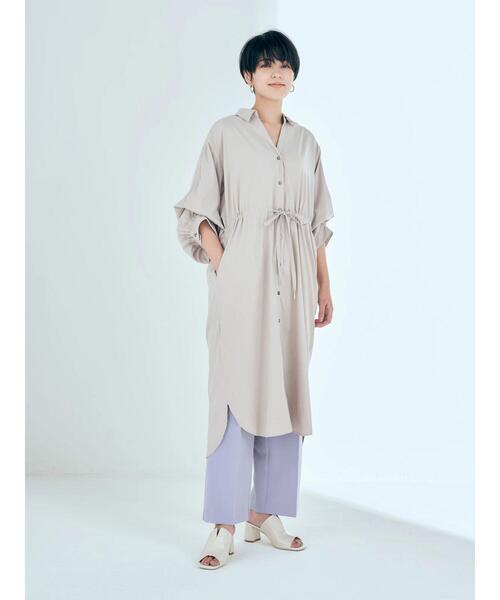 「YECCA VECCA」 シャツワンピース FREE ブルー レディース_画像5