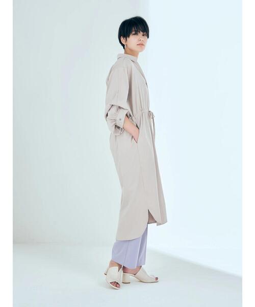 「YECCA VECCA」 シャツワンピース FREE ブルー レディース_画像9