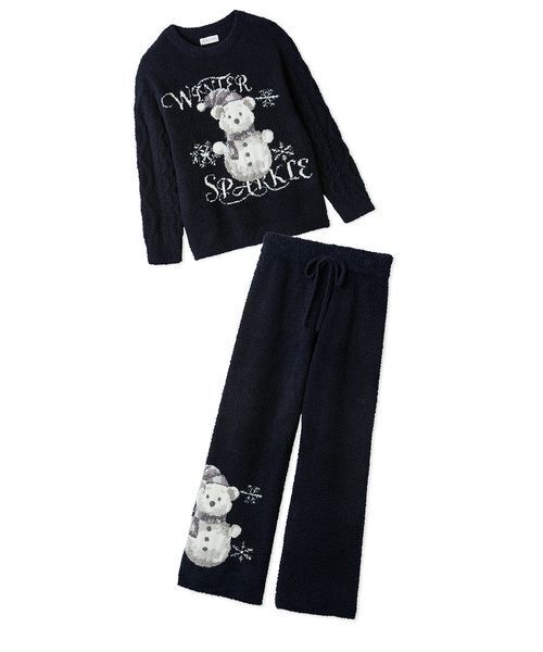 【HOLIDAY】ベアジャガードプルオーバー＆ロングパンツSET HOLIDAY】【JUNIOR】ジェラートスノーベアジャガードプルオーバー