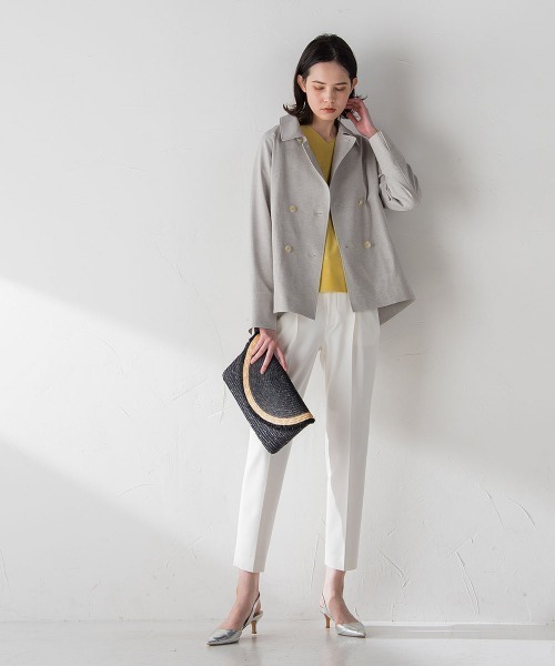 「la.f…」 長袖ニット 11号 ネイビー レディース_画像5