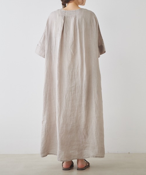 「PUAL CE CIN」 半袖ワンピース FREE ブラック レディース_画像3