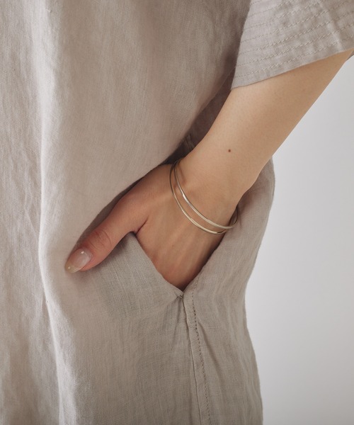 「PUAL CE CIN」 半袖ワンピース FREE ブラック レディース_画像4