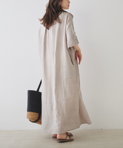 「PUAL CE CIN」 半袖ワンピース FREE ブラック レディース_画像5