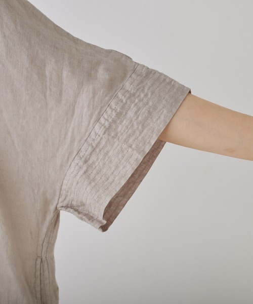 「PUAL CE CIN」 半袖ワンピース FREE ブラック レディース_画像8