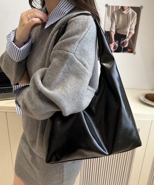 ショルダーバッグ バッグ ワンハンドルトライアングルショルダーバッグ レディース | lulufa | 03