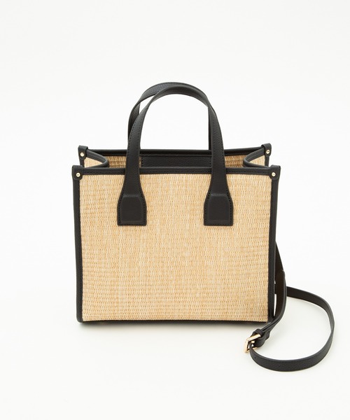 「NANO universe」 ハンドバッグ FREE ブラック レディース_画像3