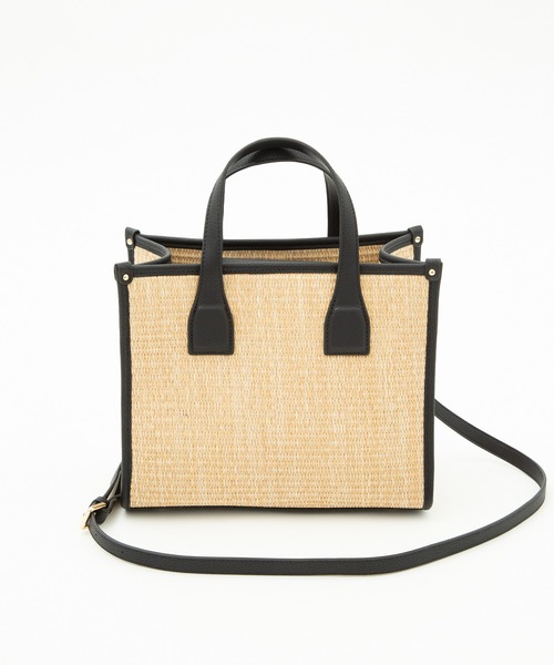 「NANO universe」 ハンドバッグ FREE ブラック レディース_画像6