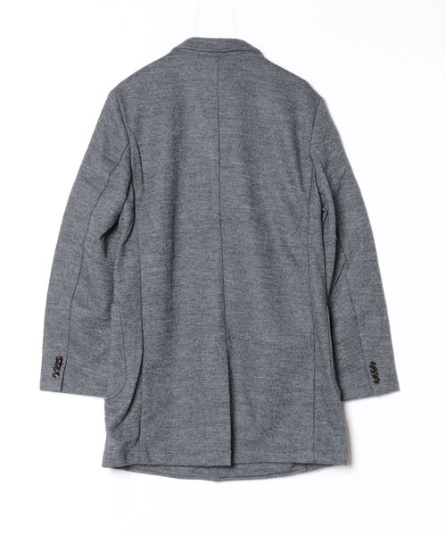 美品 トミーヒルフィガー チェスターコート ヘリンボーン L グレー 074