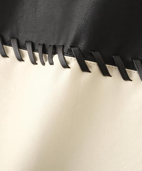 ADORE（アドーア） スカート レースアップフェイクレザースカート