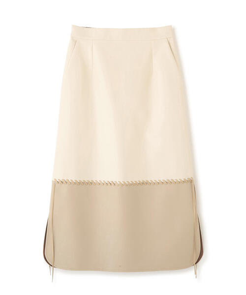 ADORE（アドーア） スカート レースアップフェイクレザースカート