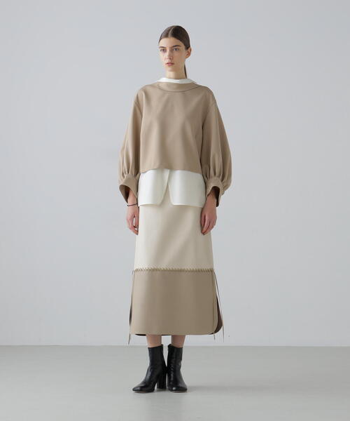 ADORE（アドーア） スカート レースアップフェイクレザースカート