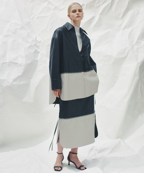 ADORE（アドーア） スカート レースアップフェイクレザースカート