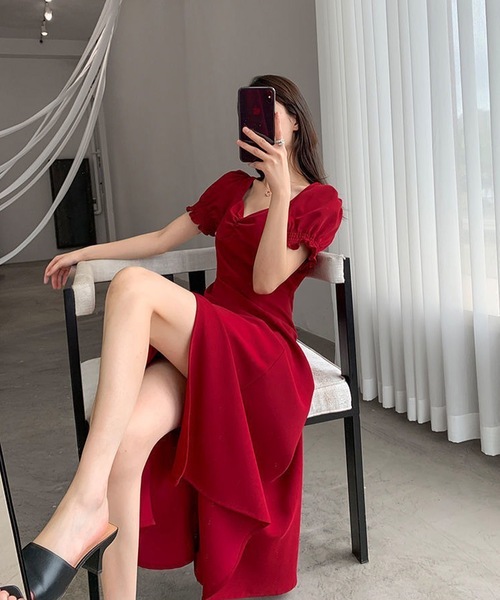 「LUGG NAGG」 「xiakui」半袖ワンピース X-LARGE グリーン レディース_画像7