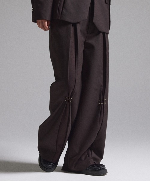 Y*）様 GRANCY ピアスデザイン テーラードジャケット スラックス セット GRANCY スラックス 「GRANCY」Pierced Tuck Slacks / ピアスデザイン