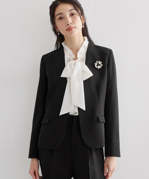 バーバリーロンドン クロップド丈 ノーカラージャケット レザーパッチ 黒 日本製 burberry/バーバリー通販 | クロップド ナイロン フーデッドジャケット