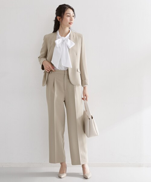 THE SHOP TK ジャケット ノーカラージャケット 入学式 卒業式 「通勤