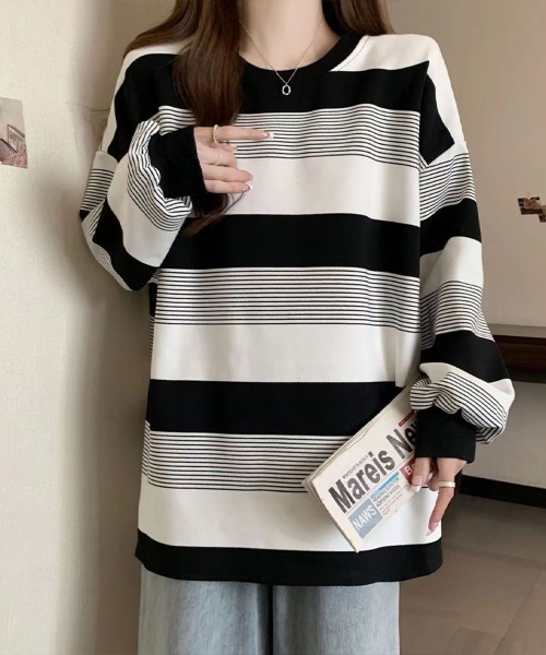 マルチボーダー柄トップス レディース : ZOZOTOWN Yahoo!店 - 通販