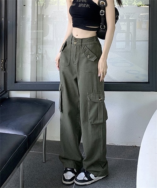 「Dream garden」 カーゴパンツ X-LARGE ピンク レディース_画像8