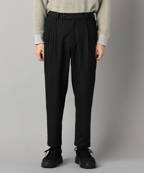 β MEN（ベータ・メン） スラックス サキソニー調 ツータックパンツ