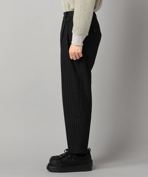 β MEN（ベータ・メン） スラックス サキソニー調 ツータックパンツ