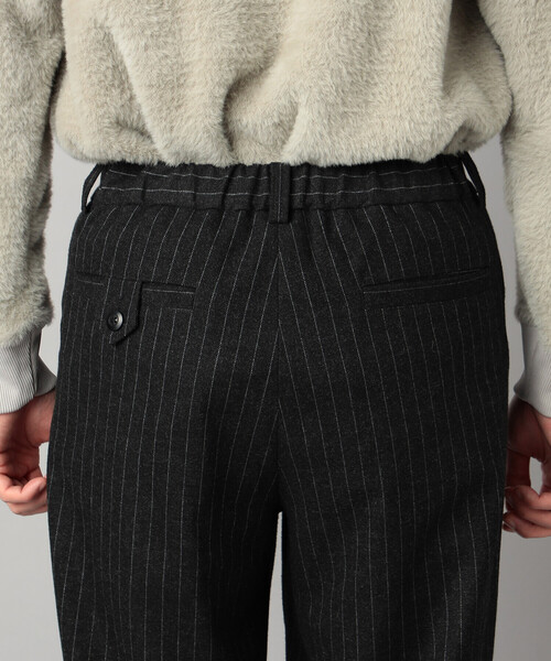 β MEN（ベータ・メン） スラックス サキソニー調 ツータックパンツ