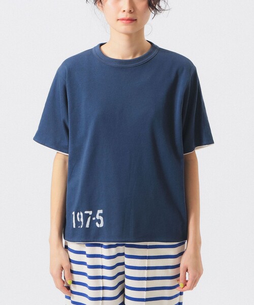BEAMS BOY（ビームス ボーイ） tシャツ リバーシブルプリントショート