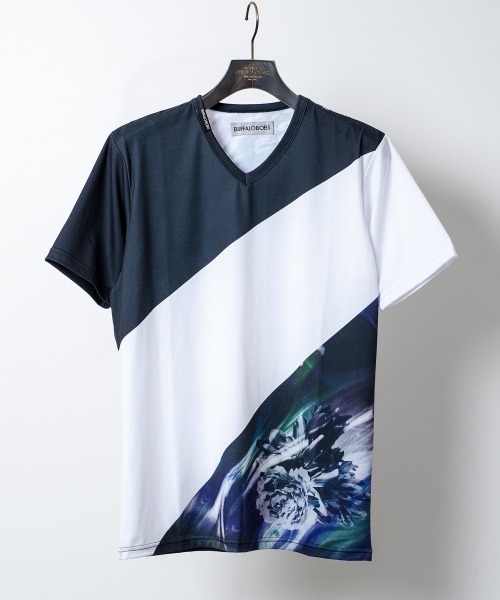 「BUFFALO BOBS」 半袖Tシャツ 1-2 ブラック メンズ_画像3