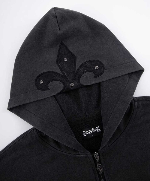 SUPPLIER（サプライヤー） ジップアップパーカー X-LARGE ブラック